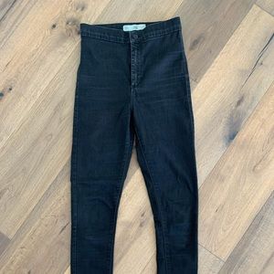 Topshop black Joni jeans size 28